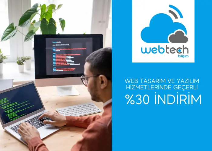 Web Tasarım ve Yazılım Hizmetlerinde %30 İndirim