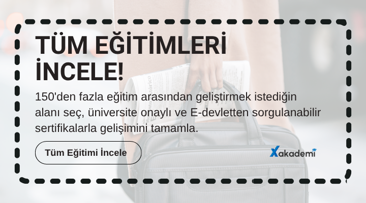 X Akademi Sertifikalı E-devlet onaylı Tüm Eğitimler